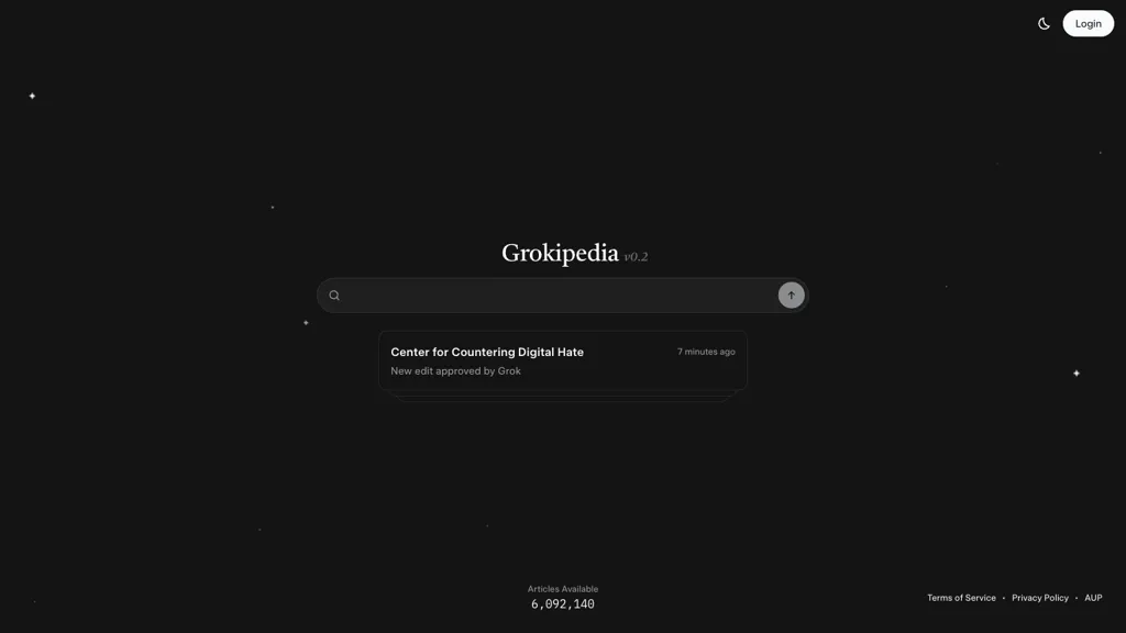 GrokiPedia screenshot