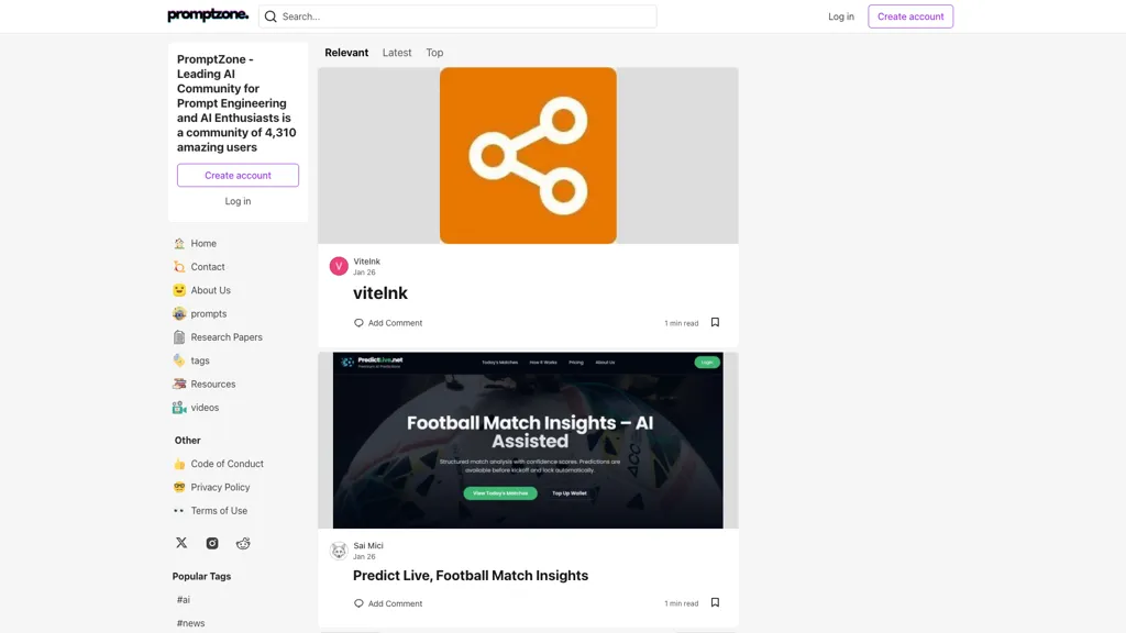 Promptzone screenshot