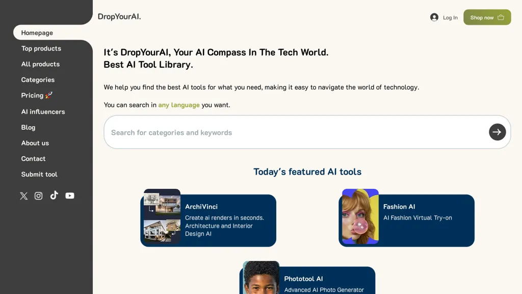 Drop Your AI screenshot