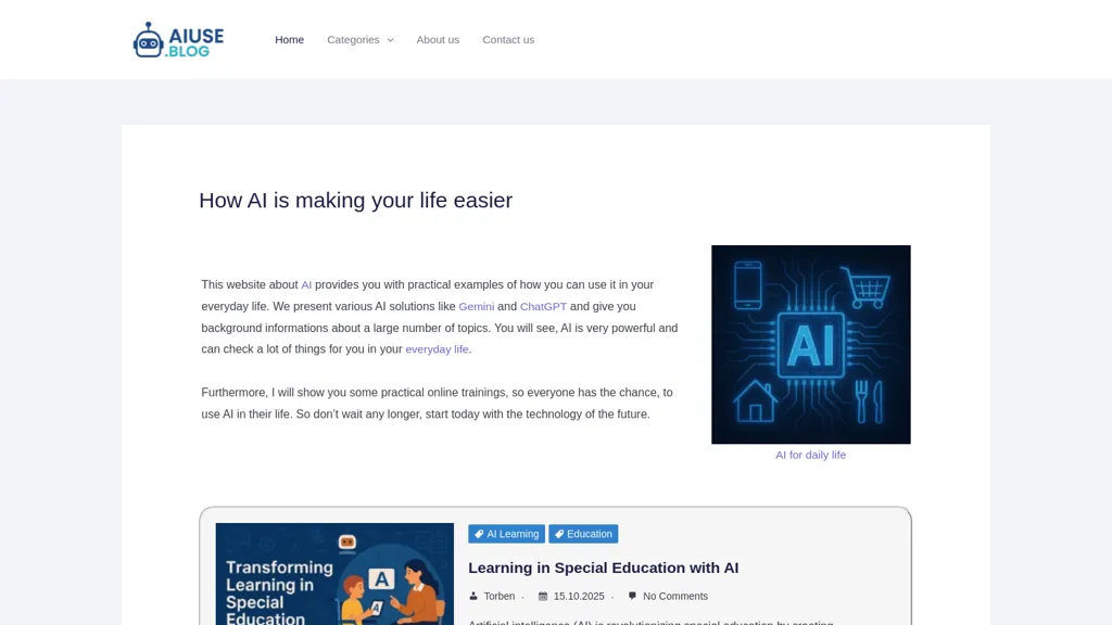AIuse.blog - AI Wearables in Everyday Use screenshot