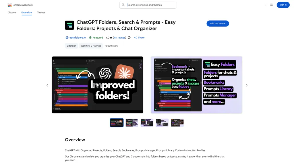 Easy Folders screenshot
