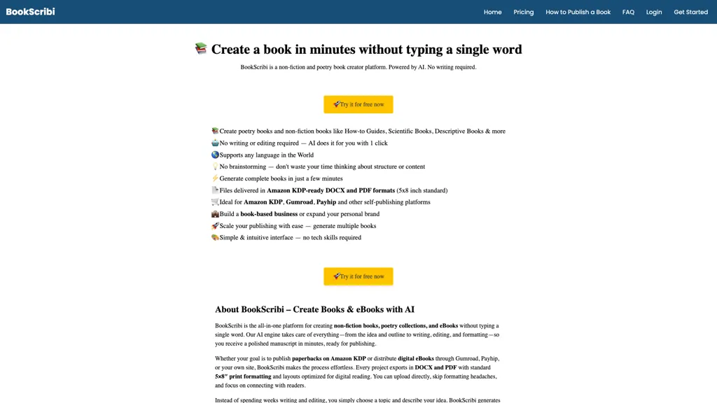 BookScribi screenshot