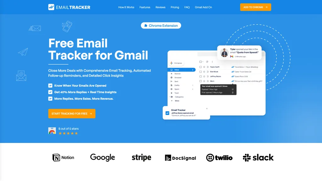 Email Tracker screenshot
