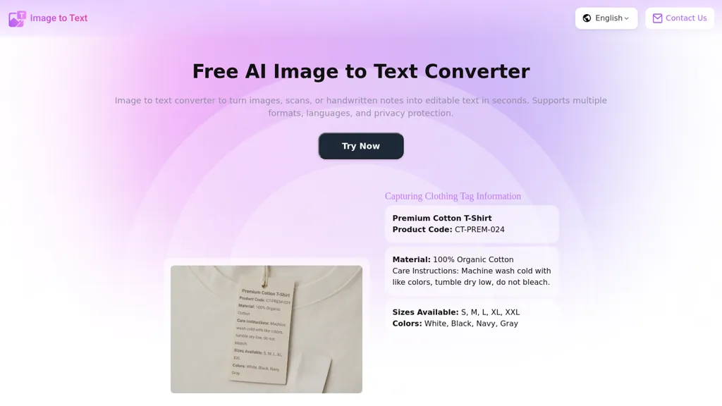 AIImagetoText screenshot