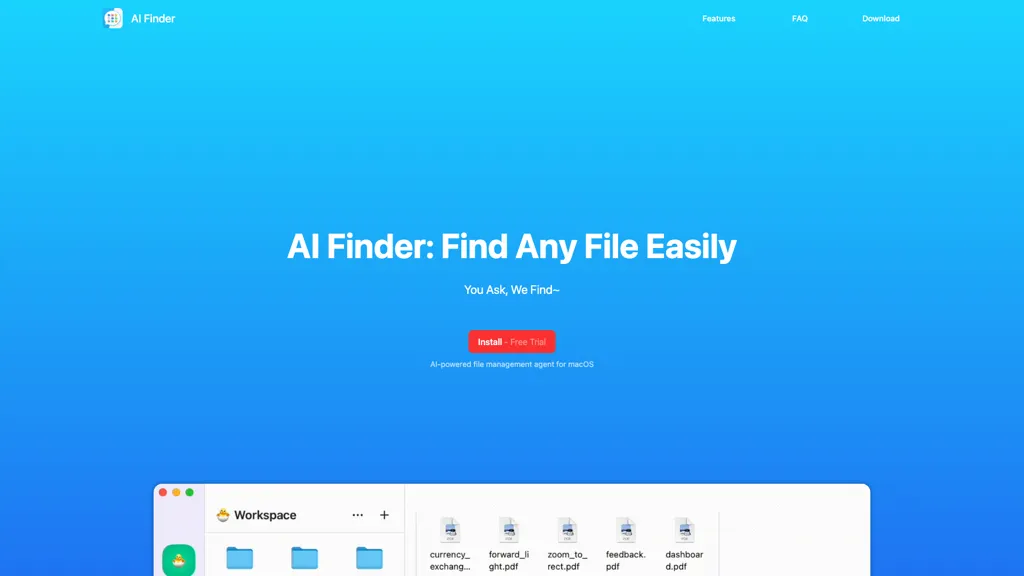 AI Finder screenshot