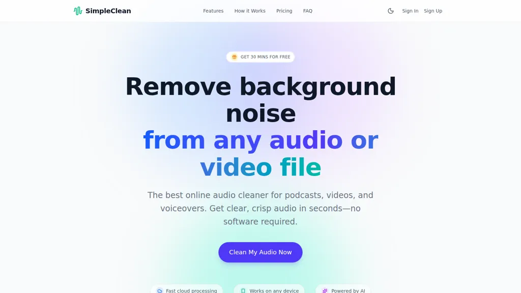 SimpleClean screenshot