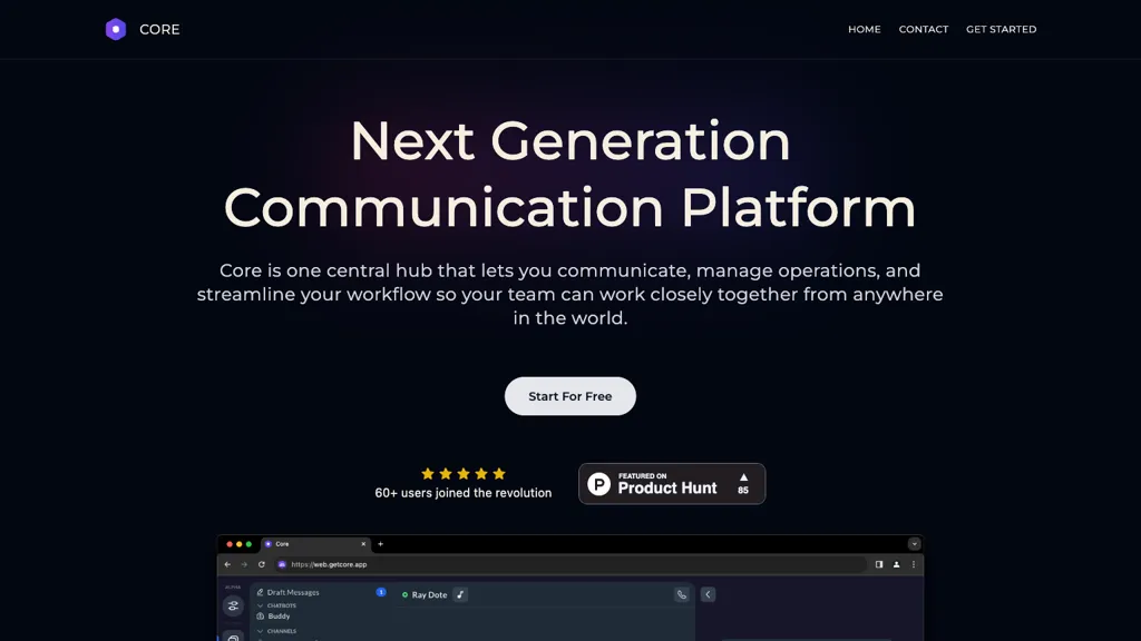 Core Beta screenshot