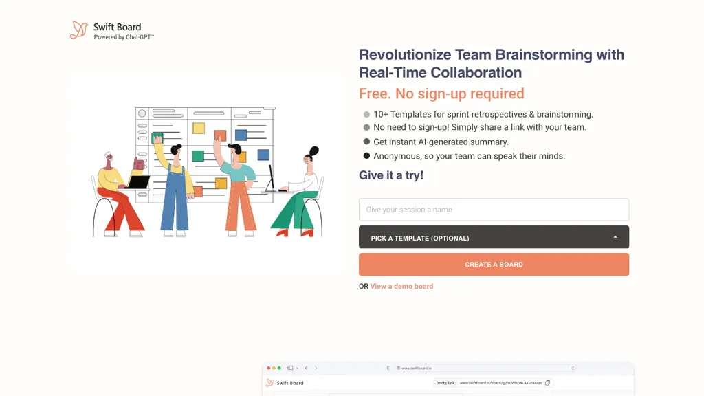 Swift Board screenshot