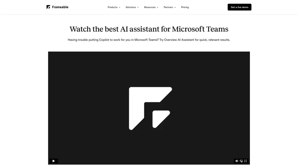 Frameable screenshot